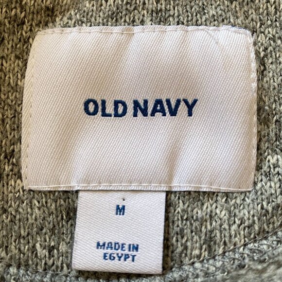 Old Navy Gray 1/4 Zip Pullover Sweater Mens Gorpcore Grandpacore CasualSize M - Picture 3 of 8